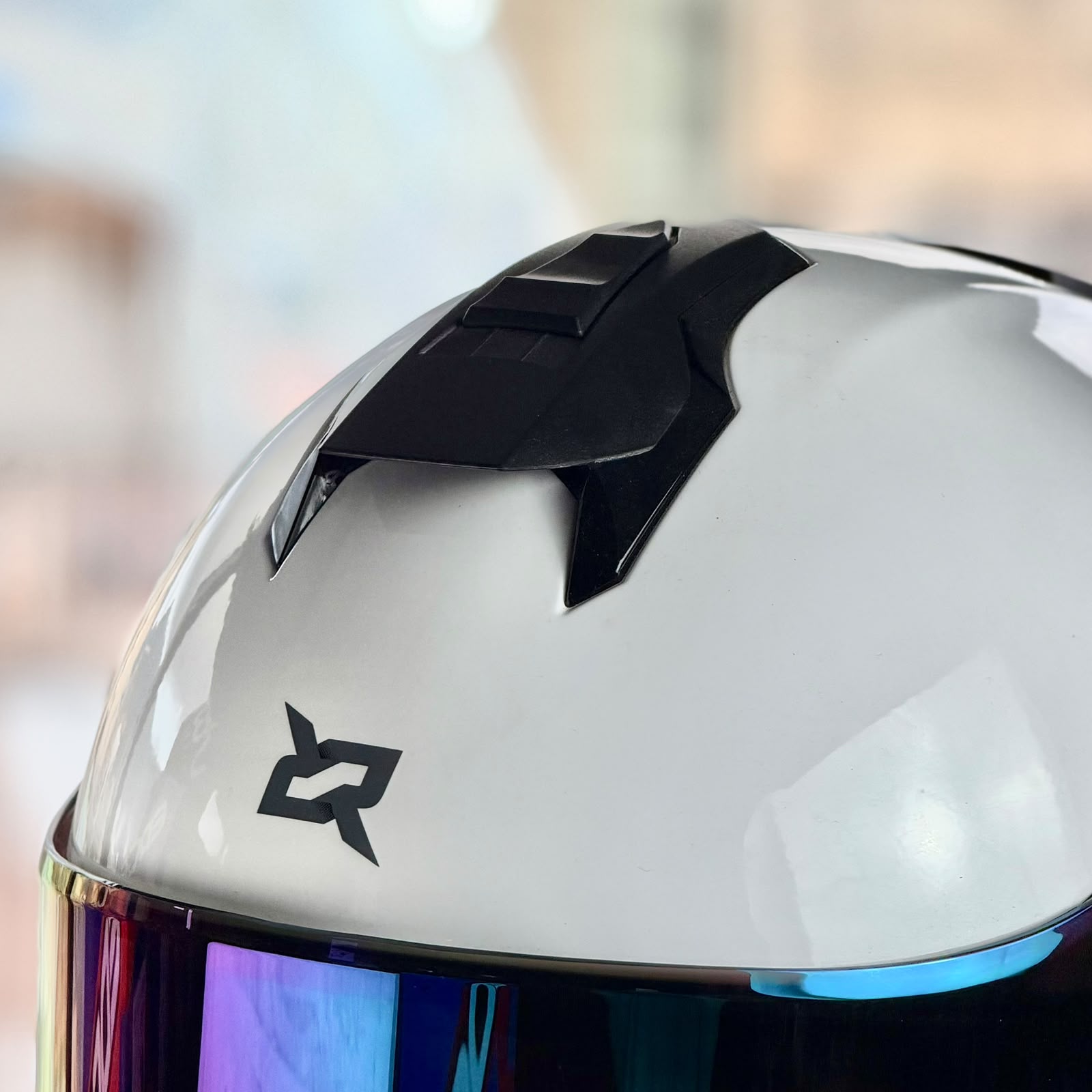 COMBO CASCO CERTIFICADO X-SPORTS WHITE SPECTRA CON VISOR IRIDIUM + VISOR TRANSPARENTE + INTERCOMUNICADOR Y12PRO - Imagen 9